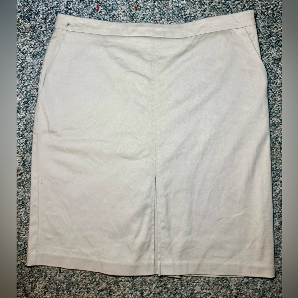 Mossimo Supply Co. Cream Pencil Skirt